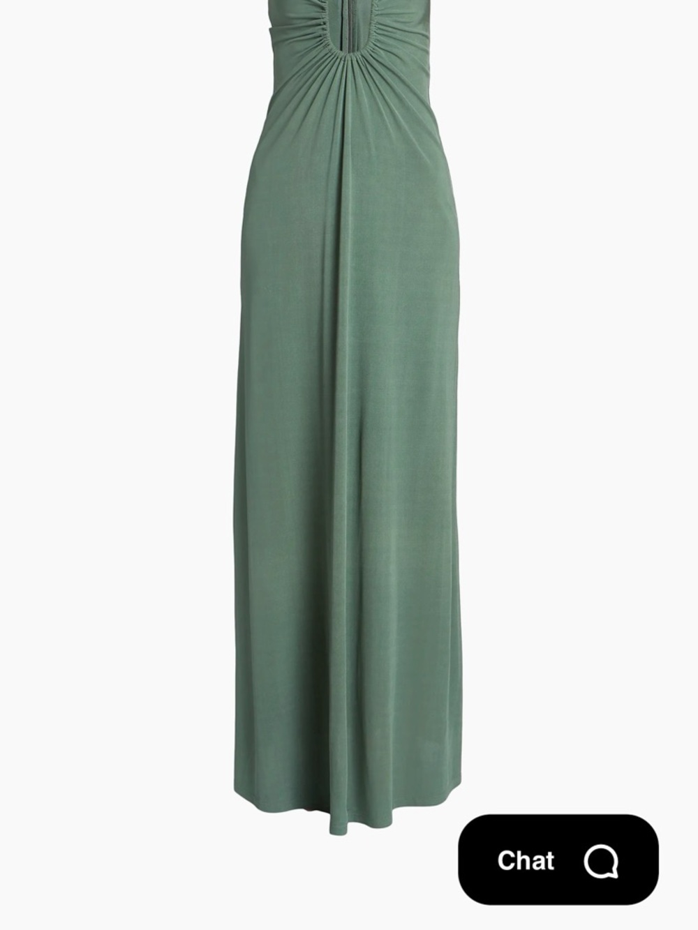 Christopher Esber Arced Palm strapless gathered jersey dress in Bottle Green - Picture 3 of 9